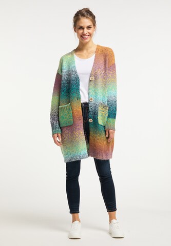 Usha Knit Cardigan in Mixed colors