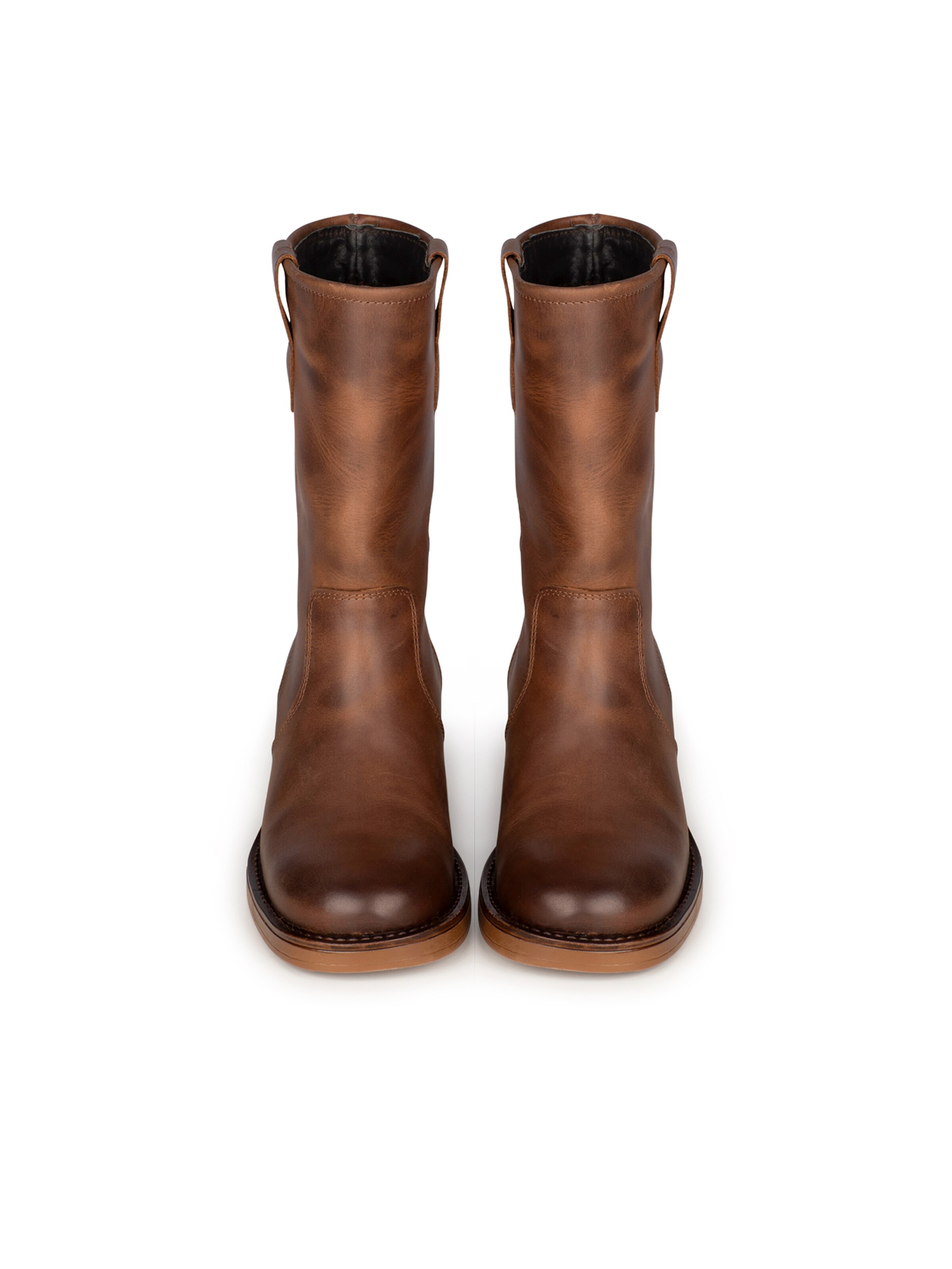 PS Poelman Enkellaarsjes 'Hazel' in Bruin