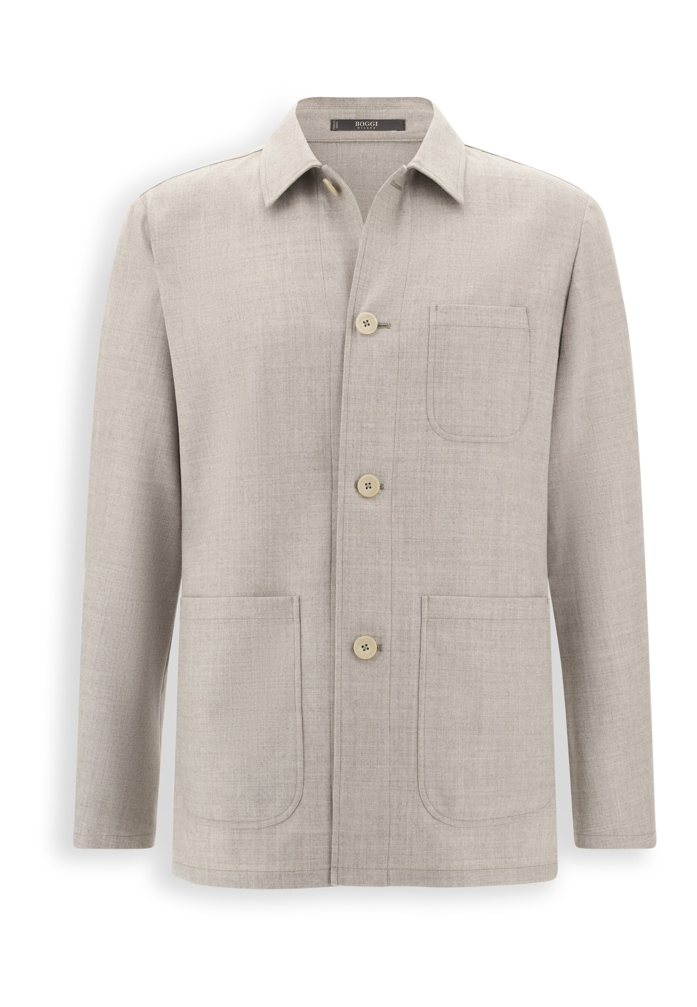 Boggi Milano Tussenjas in Beige: voorkant