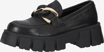 LAZAMANI Classic Flats in Black: front