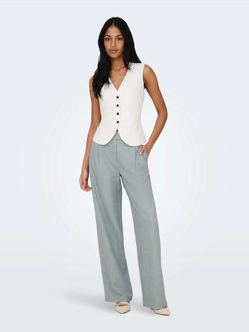 ONLY Wide leg Bandplooibroek 'ONLLINDA' in Groen