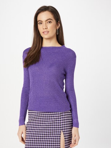 System Action Sweater 'Stars' in Purple: front