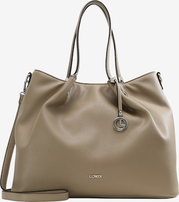 L.CREDI Shopper 'Ebony' in Grey: front