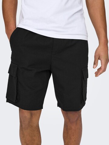 Only & Sons - regular Pantalón cargo 'Sinus' en negro