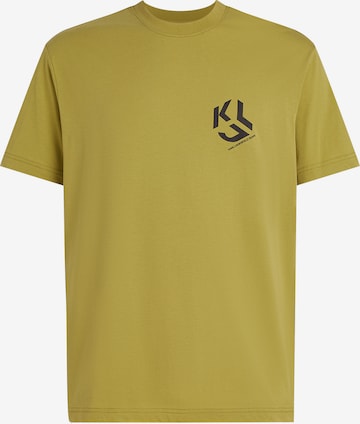 KARL LAGERFELD JEANS - Camiseta en verde: frente