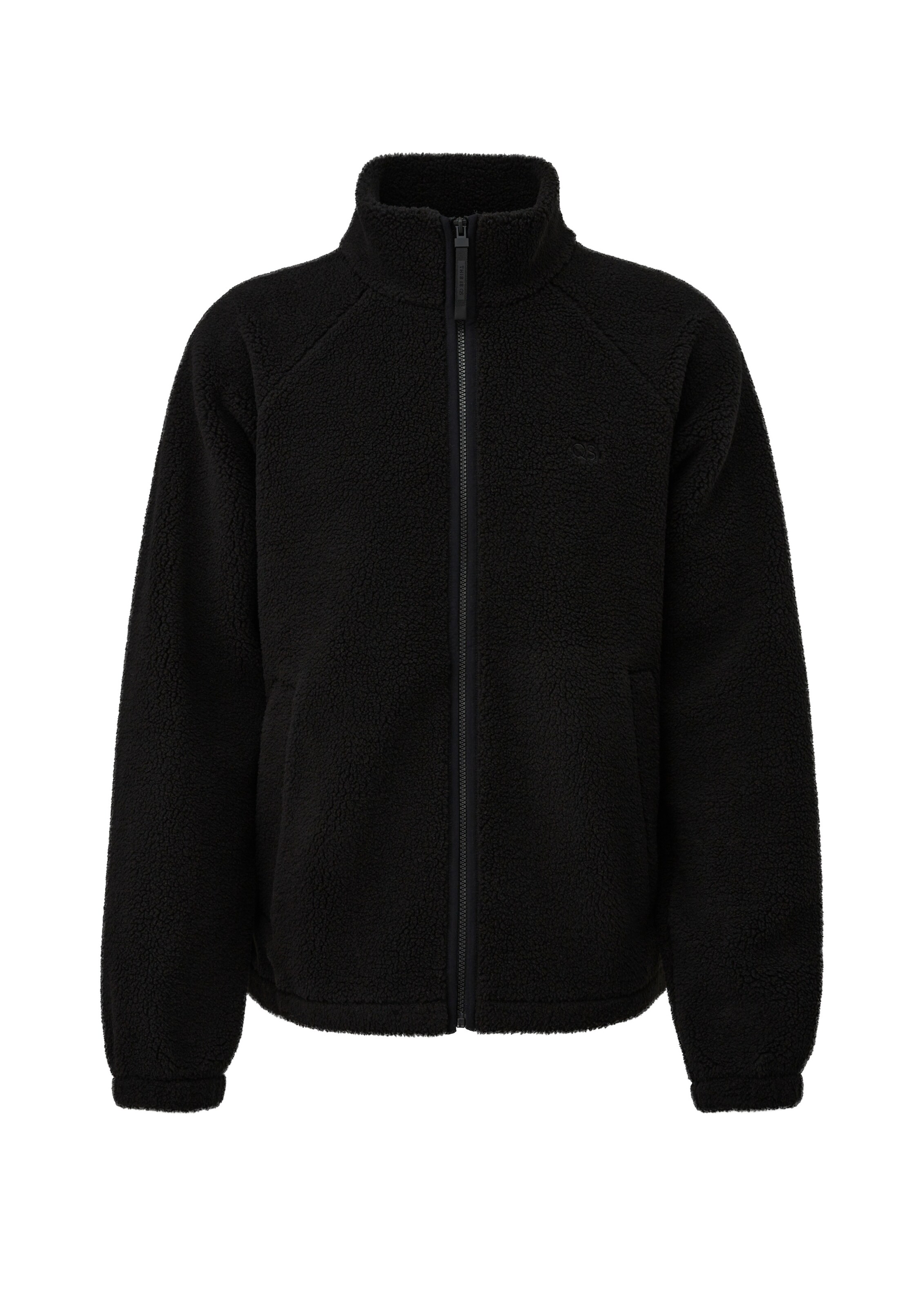 QS Fleecejacke in L in schwarz, Produktansicht