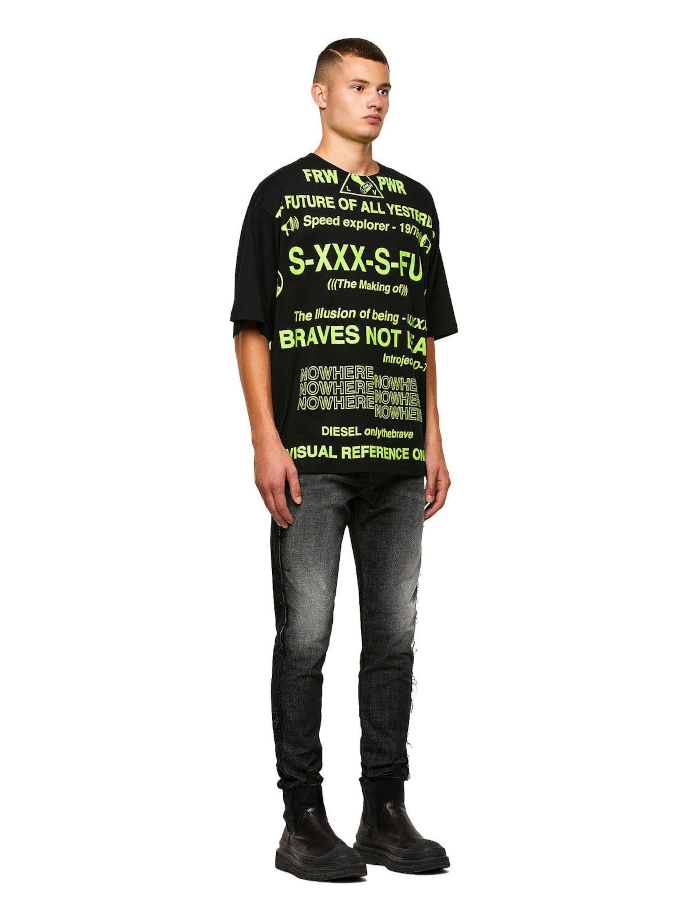 DIESEL Slimfit Jeans 'D-STRUKT' in Grijs