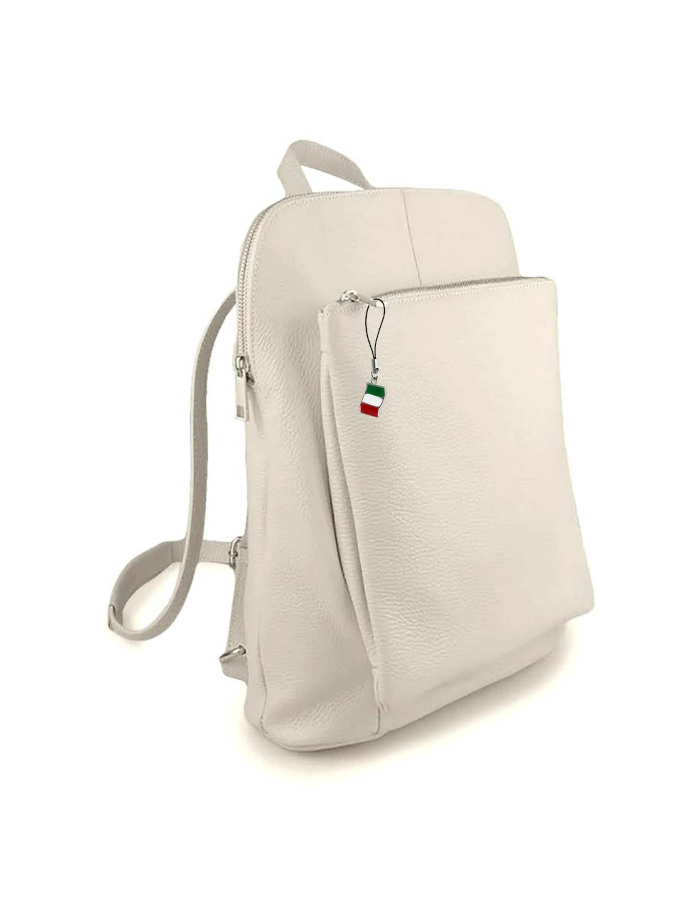 Florence Backpack in Beige: front