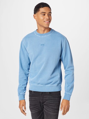 BOSS Sweatshirt 'Wefade' in Blau: predná strana