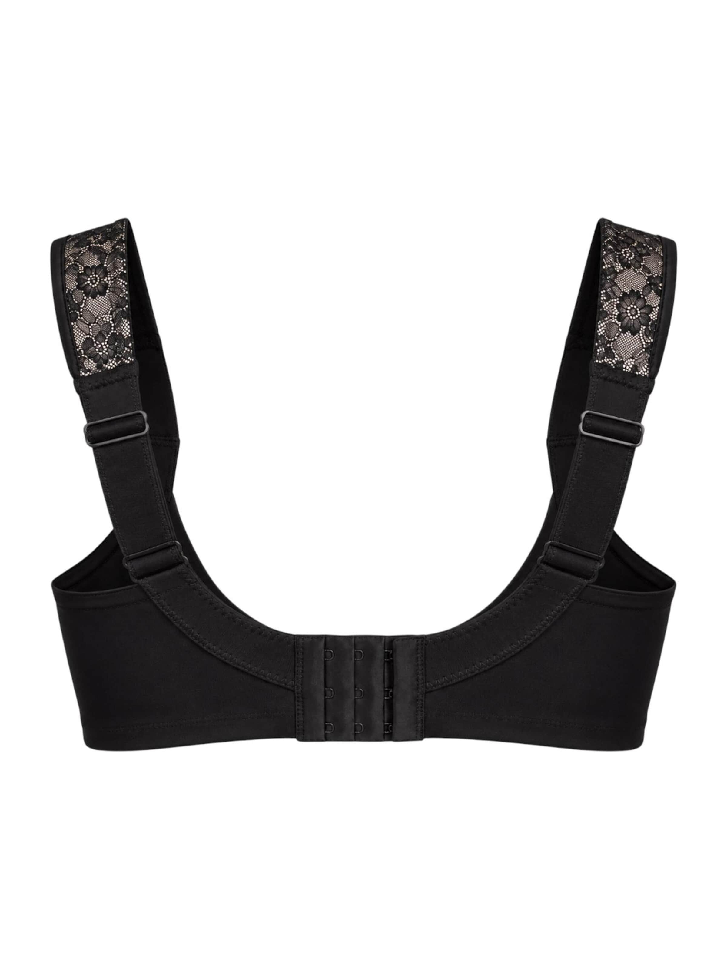 MILENKA Klassiek BH 'ORHIDEJA - softcup wire BH - padded straps' in Zwart