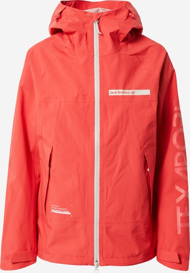 JACK WOLFSKIN Outdoorjacke 'OFFSHORE' in rot / weiß, Produktansicht