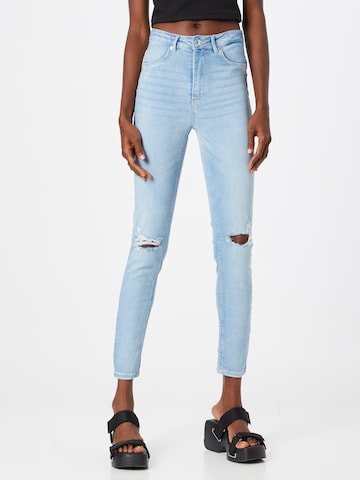 Skinny Jean Tally Weijl en bleu : devant