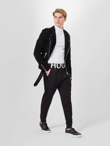 HUGO Red Tapered Trousers 'DUROS' in Black