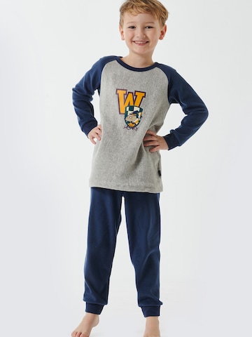 SCHIESSER Pajamas ' Rat Henry ' in Blue: front