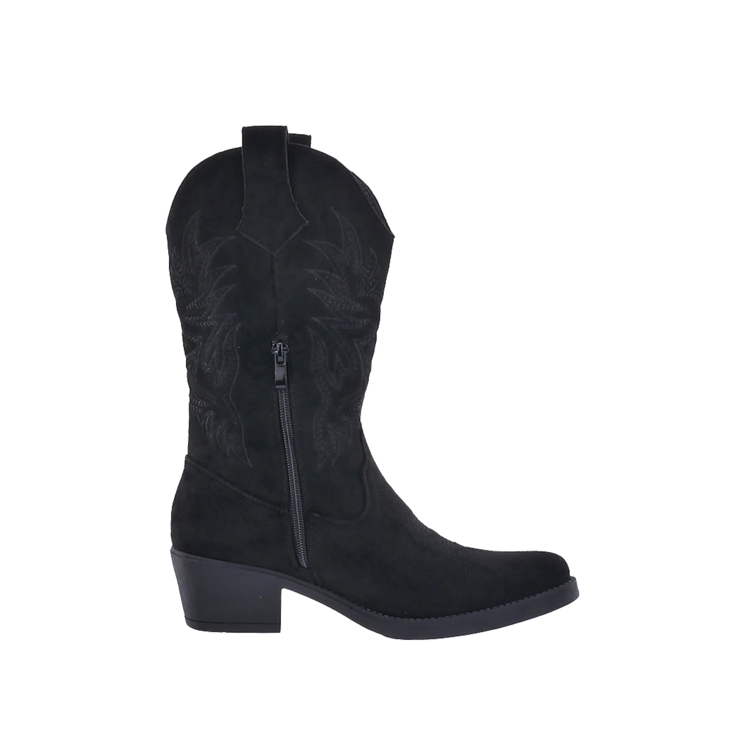 Bottes de cowboy Elara en noir