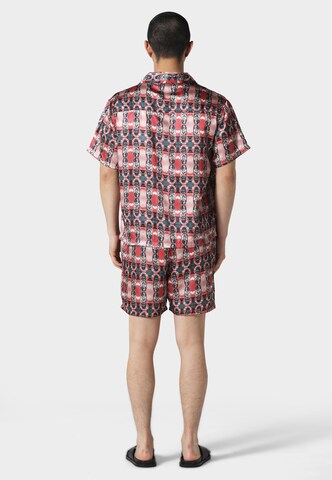 Fit confort Chemise 'COCKPIT CUBAN' Pas De Monaco en rouge