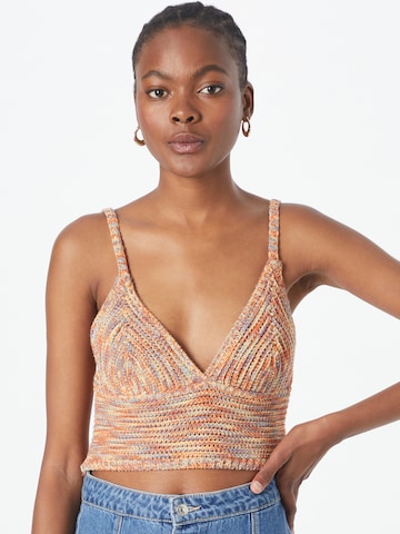 BDG Urban Outfitters Strikketopp 'GIGI' i oransje: forside