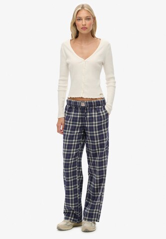 Wide Leg Pantalon Superdry en bleu