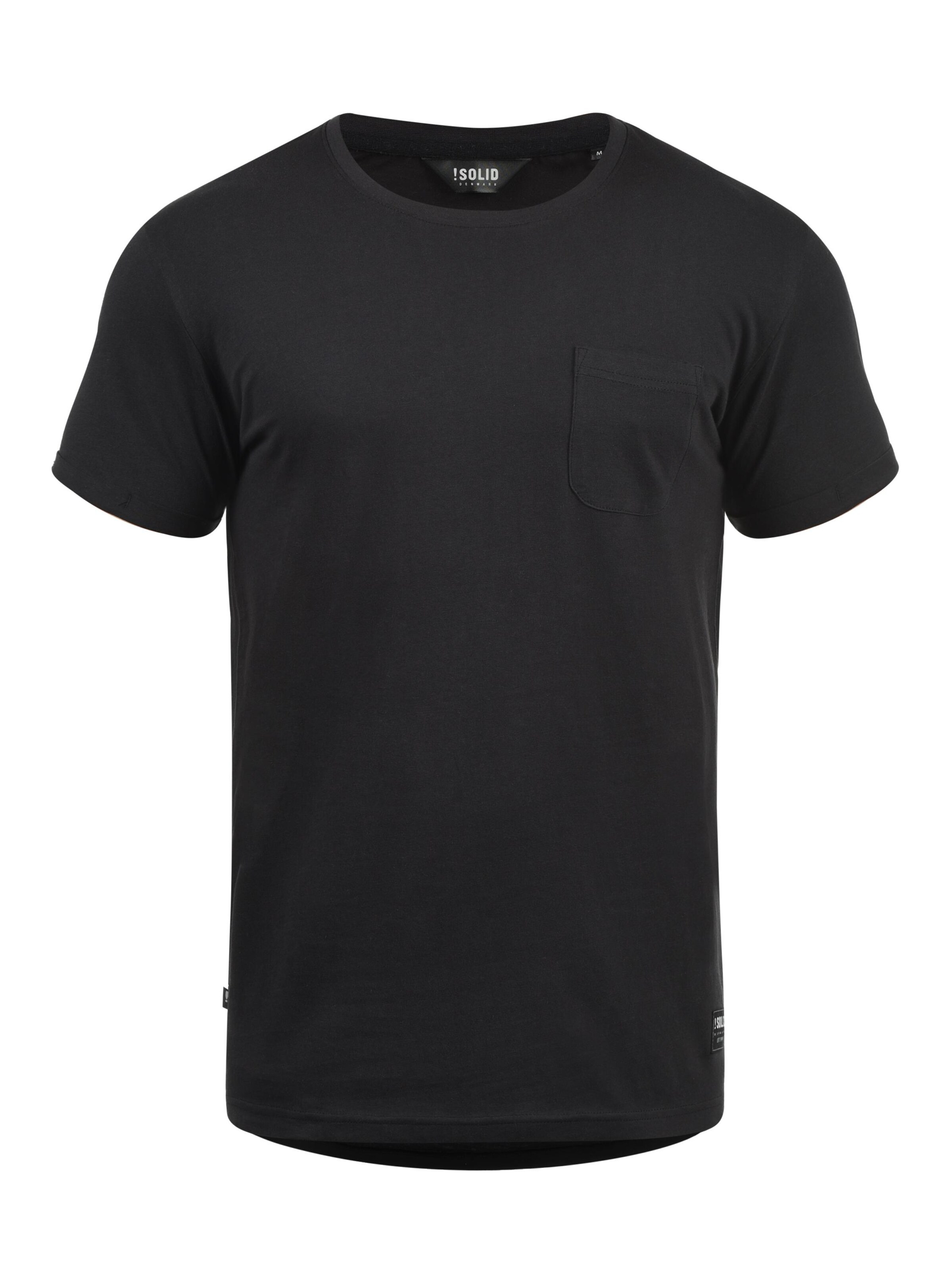 !Solid - Camisa 'Bob' em preto: frente