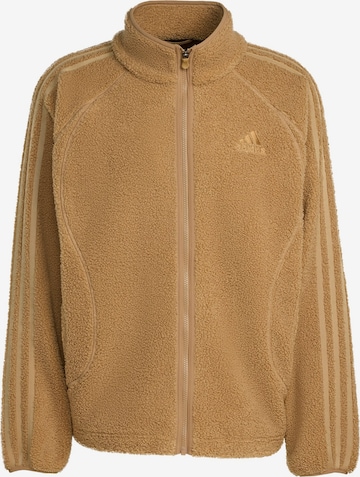ADIDAS ORIGINALS - Chaqueta polar 'Teamgeist' en marrón: frente