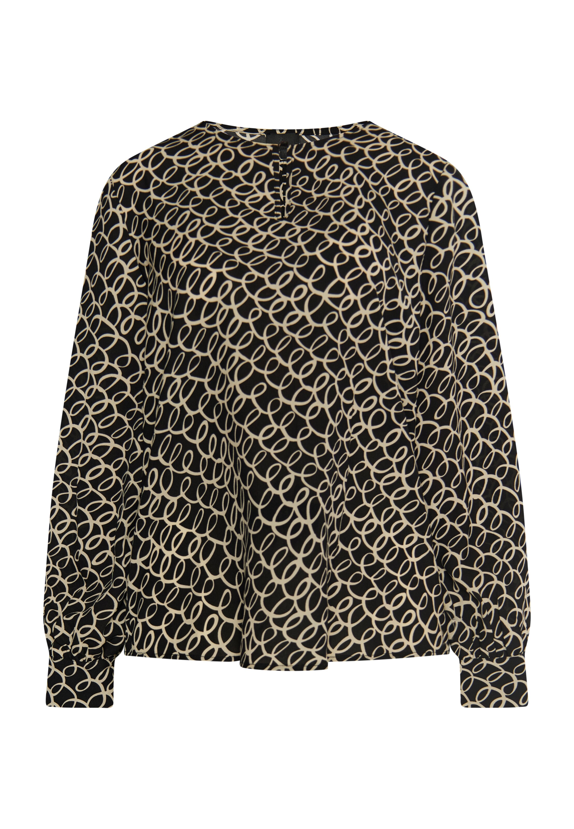 DreiMaster Klassik Μπλούζα σε μαύρο: μπροστά