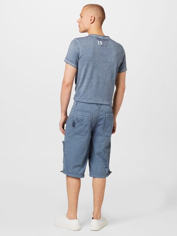 Regular Pantalon cargo CAMP DAVID en bleu