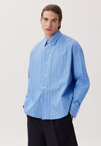 Studio Seidensticker Regular fit Button Up Shirt 'Studio' in Blue: front