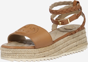 GERRY WEBER Sandalen met riem 'BARI' in Bruin: voorkant