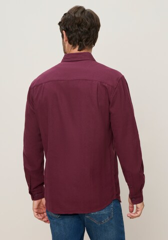 Man's World Regular fit Button Up Shirt in Red