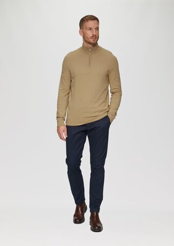 s.Oliver BLACK LABEL Pulover | rjava barva
