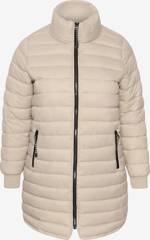 KAFFE CURVE Between-Season Jacket in Beige: front