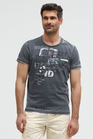 CAMP DAVID Shirt in Blue: front