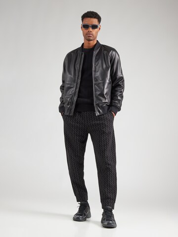 ARMANI EXCHANGE Tapered Trousers in Black