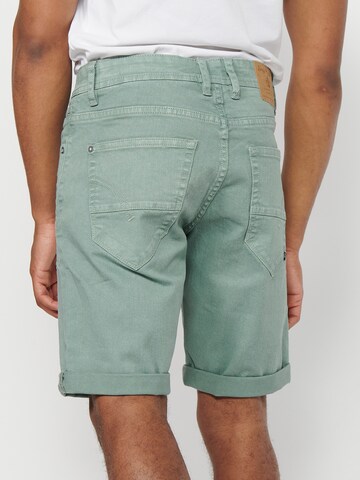 Regular Pantalon chino KOROSHI en vert