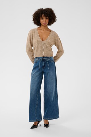 CULTURE Gebreid vest 'Julietta' in Beige