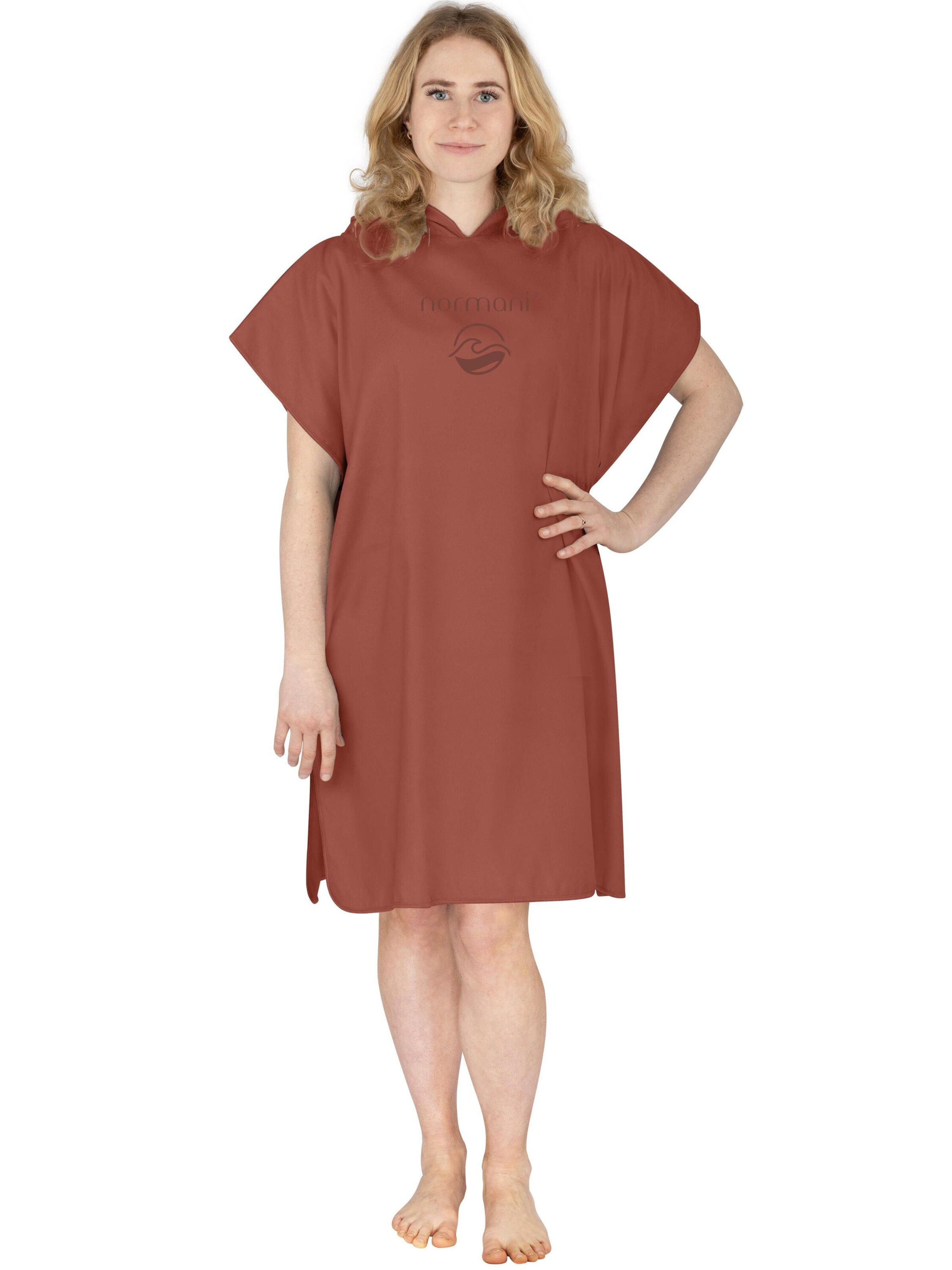 Peignoir 'Camuy ' normani en rouge : devant