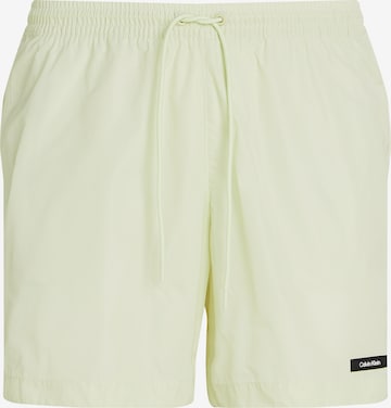 Calvin Klein Swimwear Board Shorts in Green: front