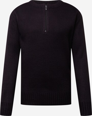 Brandit Sweater 'Armee' in Black: front