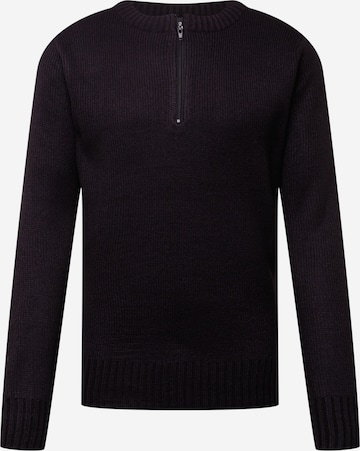 Brandit Sweater 'Armee' in Black: front