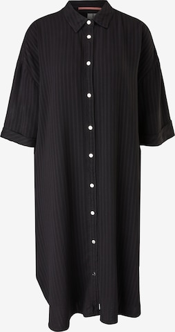 QS Skjortklänning i svart: framsida