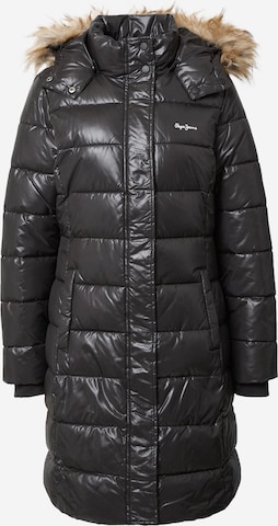 Pepe Jeans Wintermantel 'ANJA' in Schwarz: predná strana