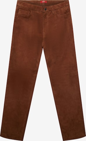 ESPRIT Regular Broek in Bruin: voorkant