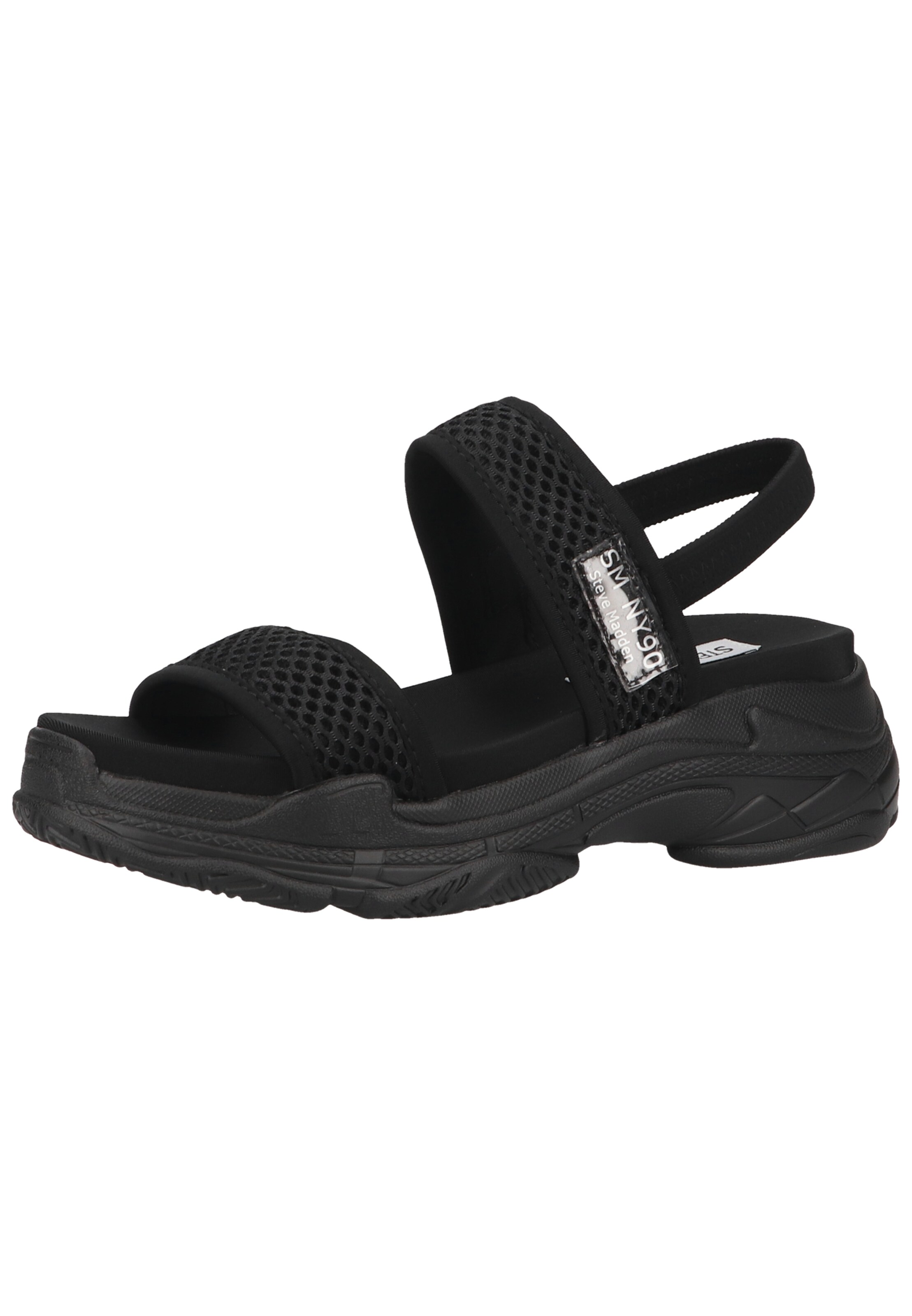 STEVE MADDEN Sandalen met riem in Zwart | ABOUT YOU