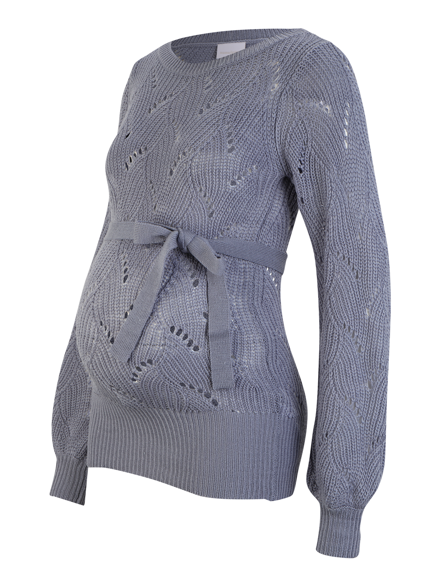 Odzież Swetry & dzianina MAMALICIOUS Sweter Anna w kolorze Gołąbkowo Niebieskim 
