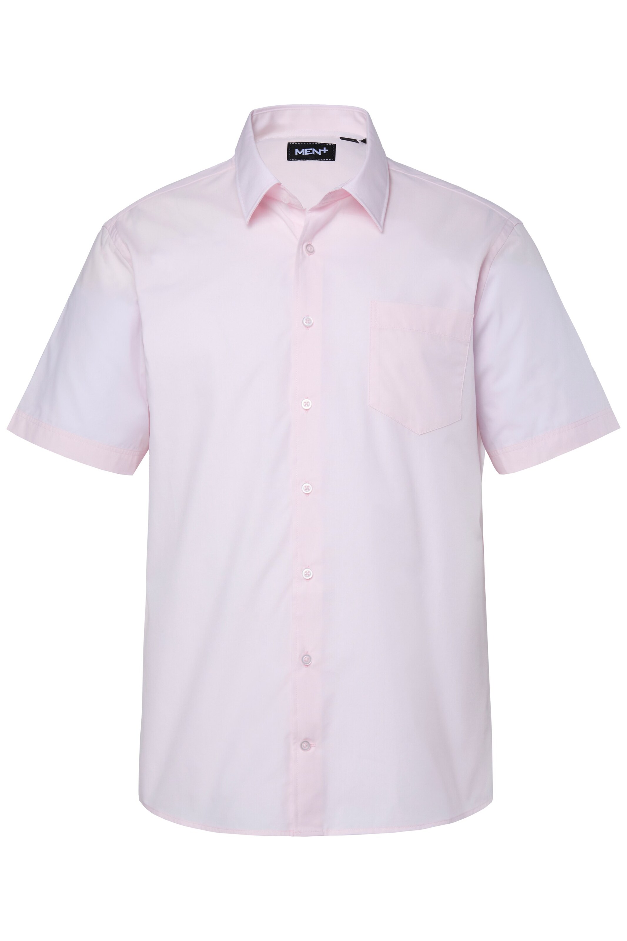 Men Plus Comfort fit Button Up Shirt in Pink: front