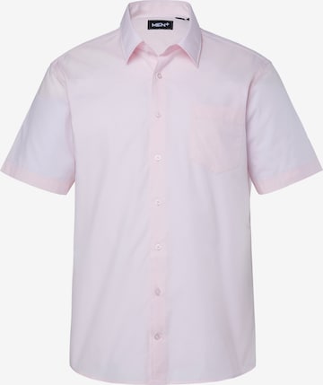 Men Plus Hemd in Pink: Vorderseite
