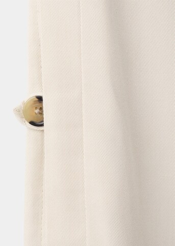 MANGO MAN Regular Pleated Pants 'Hunt' in Beige