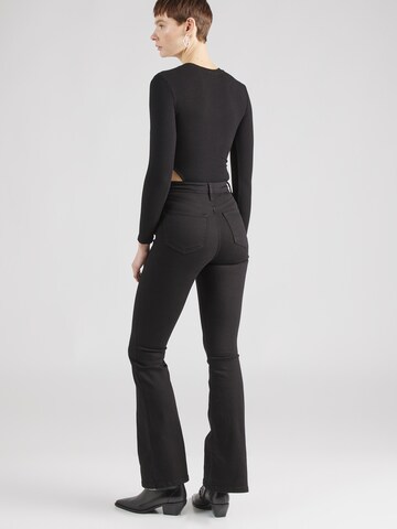 TOPSHOP Flared Jeans in Zwart