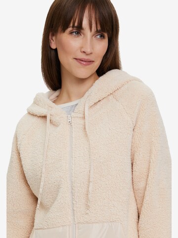 Cartoon Sweatjacke in Beige