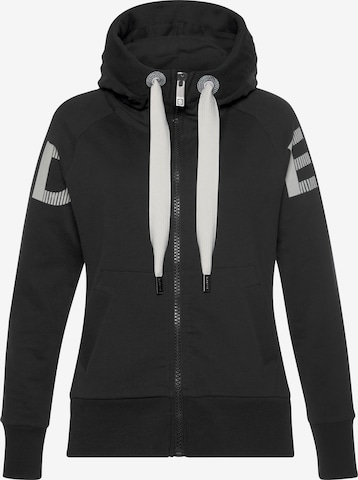 Elbsand Sweat jacket in Black: front